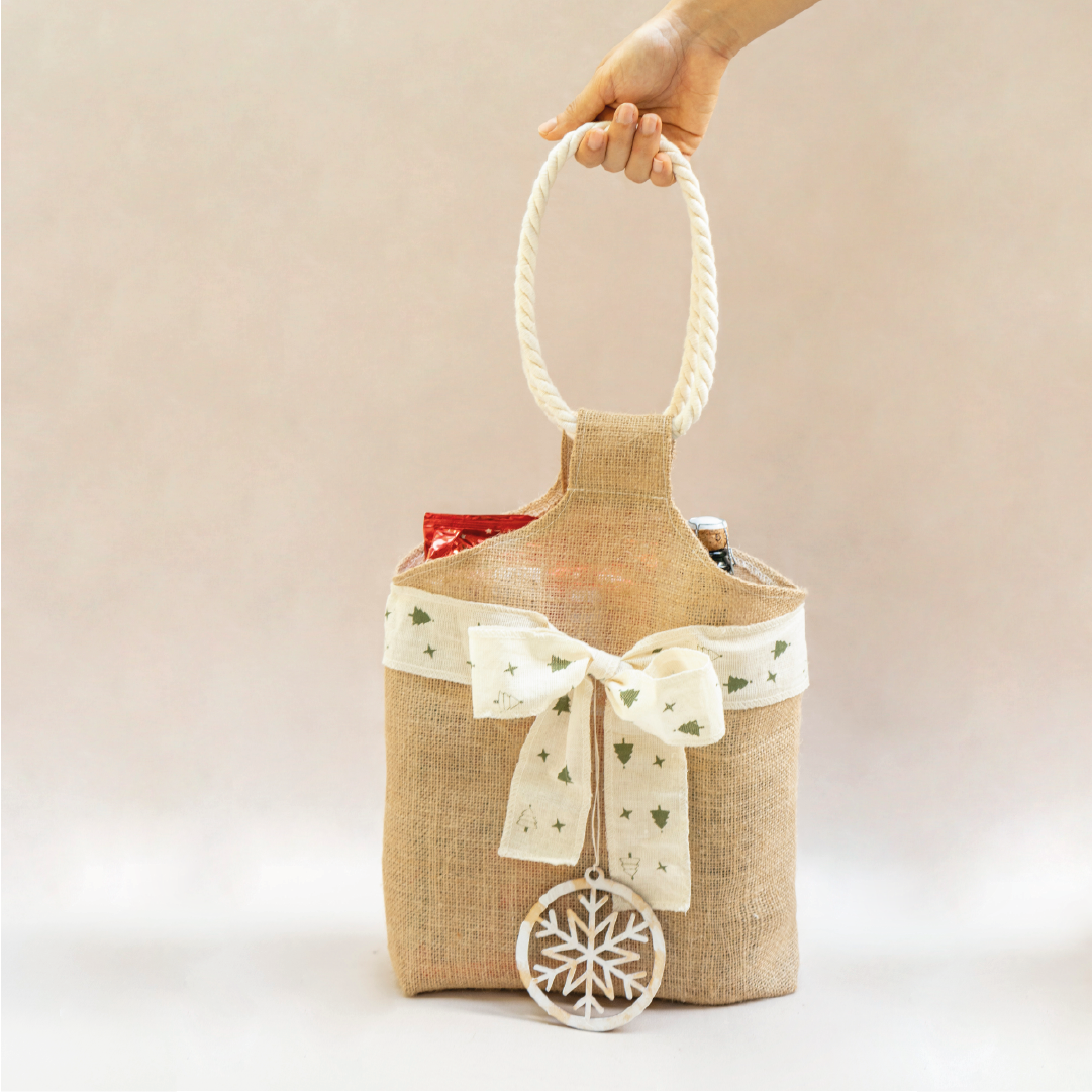 Bolso Yute con aro en algodón