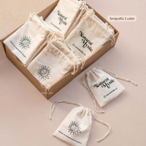 bolsas de algodón-doble cordón